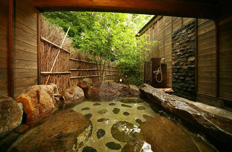 Private open-air bath